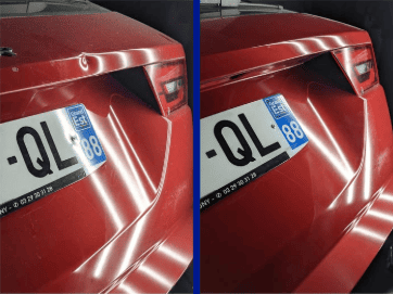 débosselage sans peinture sur hayon Jaguar chez Automarket près de Xertigny