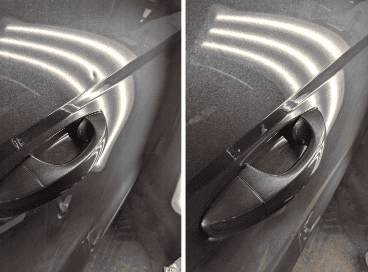 débosselage Automarket sur un coup de porte à Epinal